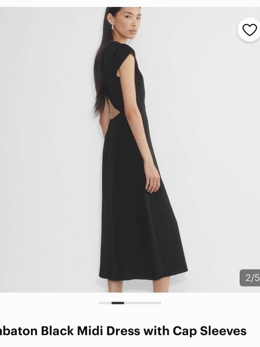 Gorgeous Aritzia black dress with open back